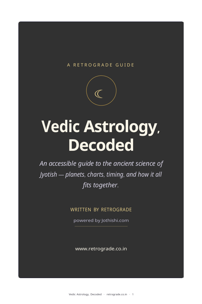 Vedic Astrology, Decoded — original cover